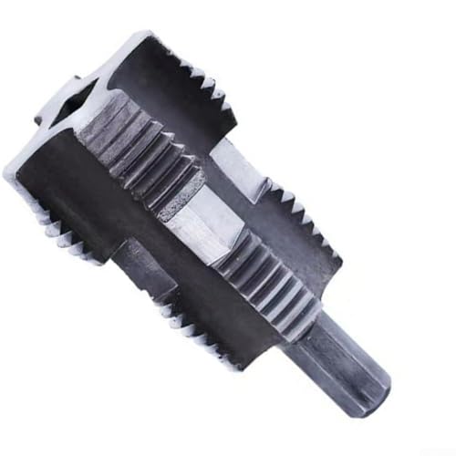 PPR Wasserrohr-Innengewindeöffner, Werkzeug, doppelseitiger Metall-Gewindeschneider für 4-Punkt-6-Punkt-1-Zoll-PVC-Kunststoffrohre, Handbohrmaschine, kompatibel mit grau(A) von Bulevisiter