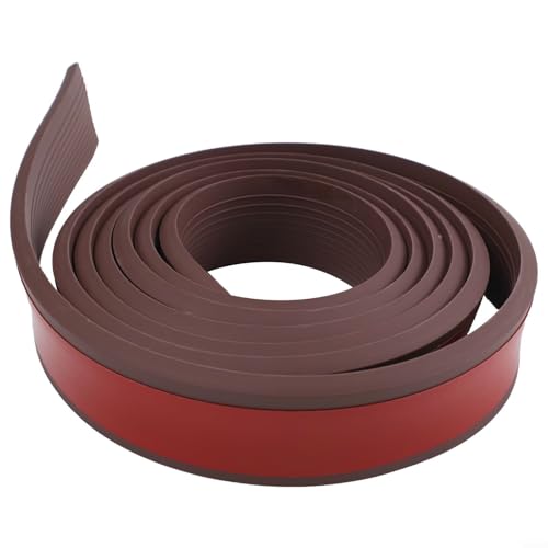 Rutschfeste Schwellenrampe Garagentor Dichtungsleiste Bodenebene Übergang Heavy Duty 3 m Rampe Rollstuhl und Roller Zugang für Garage und Türen (Dunkelbraun) von Bulevisiter