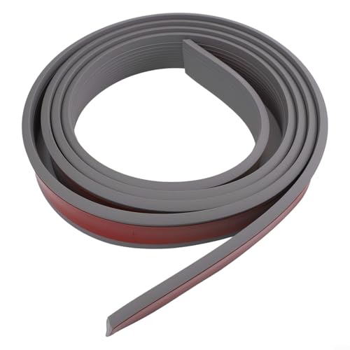 Rutschfeste Schwellenrampe Garagentor Dichtungsleiste Bodenebene Übergang Heavy Duty 3 m Rampe Rollstuhl und Roller Zugang für Garage und Türen (grau) von Bulevisiter