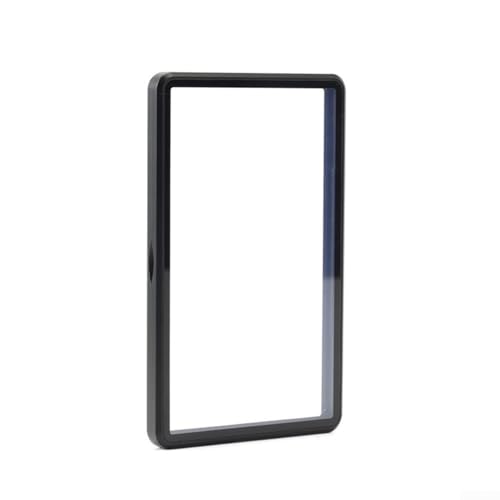 Schutzhülle, Aluminiumlegierung und gehärtetes Glas, Displaybox, kratzfeste Halterung für Sport-Sammelkarten, kompakt 14,2 x 8 x 1 cm (Schwarz) von Bulevisiter