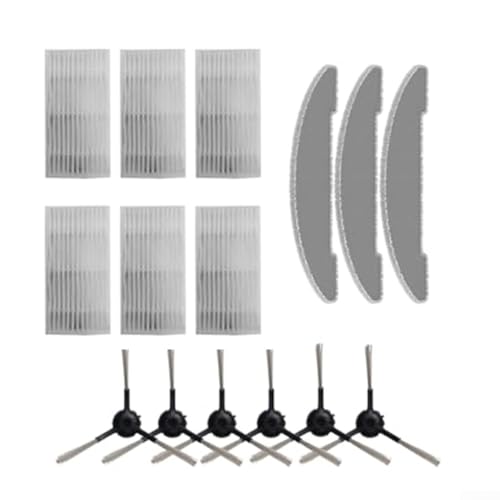 Seitenbürste Filter Mop Tuch Ersatzteile Set für Vexilar für Cleanova für W7 W11 mit Mikrofaser Wischtuch Filter Zubehör Home Cleaning Kit von Bulevisiter