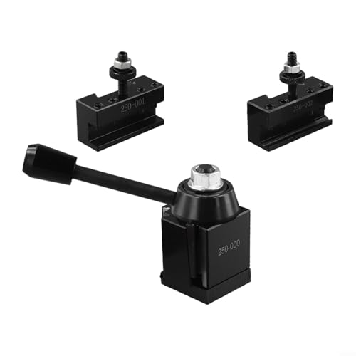 Stahl Schnellwechselwerkzeuge Pfostenhalter Keil Typ 250-000 250-001 250-002, für CNC-Drehmaschinen, Metallbearbeitung, Drehen, Bohrung, Verkleidung 6-9 Zoll, Schaukel 3 Stück von Bulevisiter
