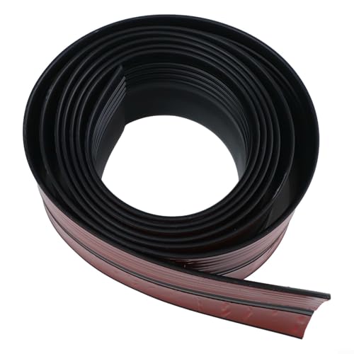 Treppenkantenverkleidung, rutschfest, 3 m, wasserdicht, Treppenschutz, Vinyl-Gummi-Sicherheitsstreifen für Innen- und Außenbereich, Treppen, Holz, Marmor, Fliesen, Metall, Glas (schwarz, 3 m) von Bulevisiter