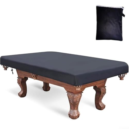 Wetterfeste Billardtischabdeckung mit elastischem Kordelzug für sicheren Sitz, aus strapazierfähigem 600D-Polyester-Tuch, für 2,1 m Tische (2,1 m) von Bulevisiter