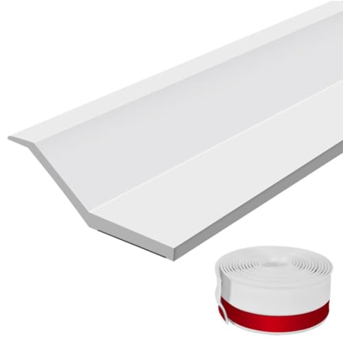 Wetterfeste Garagentorprävention, Abdichtung, Wetter, begleitet durch Rückseite, die für Streifenschutz und Staub gedacht ist, 5 m, Schwarzweißbraun (Schwarz, 5 m) von Bulevisiter