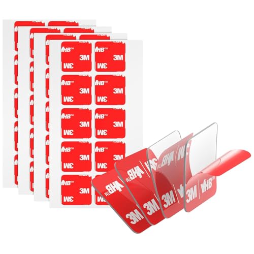3M Doppelseitige Klebepads Heavy Duty VHB 25MM x 25MM 20 PCS Transparent 0.5MM Dick 4905 Quadratische klebrige Montage Schaumstoffband stark klebend für Auto Dekoration Haus Büro Logos von Bulina