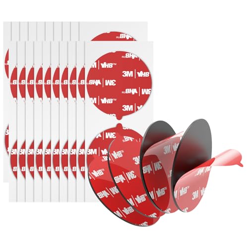 3M Doppelseitige Klebepads Heavy Duty VHB 50MM Durchmesser 40 PCS Schwarz 0.6MM Dick 5925 Rund klebrige Montage Schaumstoffband stark klebend für Auto Dekoration Haus Büro Logos von Bulina