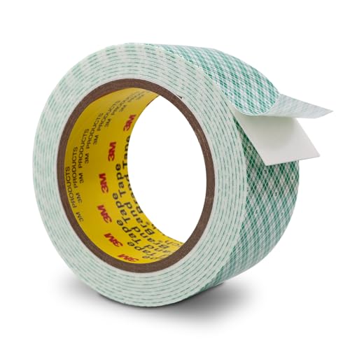 3M Doppelseitiges Schaumstoff Klebeband 4026 50mm x 300cm 1 Rollen 1.6 mm dick Weiß Doppelt Beschichtetes Urethan Polyurethan Band für Kleben Anbringen Montieren Innenbeschilderung Namensschilder von Bulina