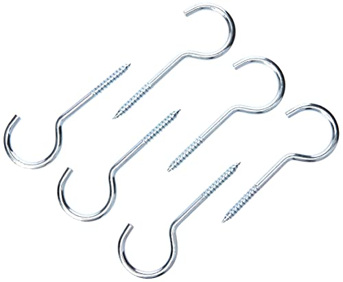 Merriway BH00110 100 mm Verzinkter Schraubhaken Stahl (Packung à 6) von Merriway