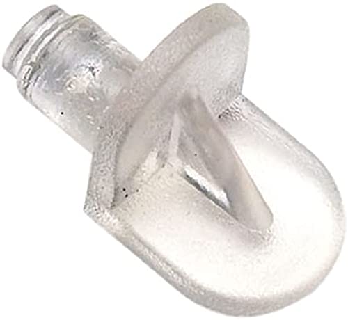 Merriway BH01152 Regalbretthalterungen zum Eindrücken - Transparent (Packung à 40) von Merriway