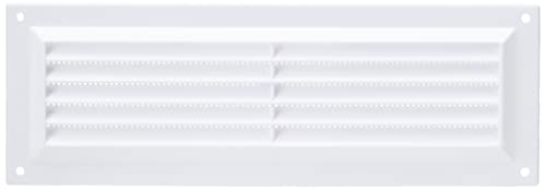 Merriway BH01157 229 x 76 mm Geschlitzte Entlüftungsgitter und Fliegengitter, Weiß von Merriway