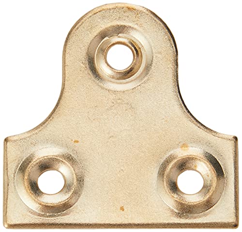 Merriway BH02266 Runde Glasplatte 32 mm, Vermessingt, Weiß, 4 Stück von Merriway
