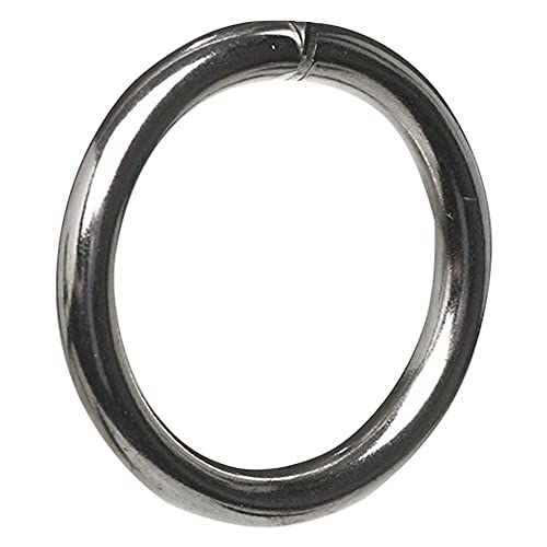 Merriway BH03262 Polierter Chrom-Metallgardinenring, Weiß, 24 Stück von Merriway