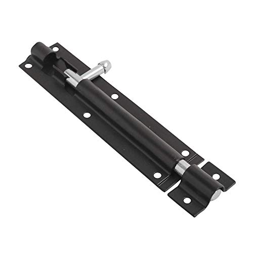 Merriway BH03599 100 mm Hochbelastbarere, schwarz lackierter Schubriegel / Weiß von Merriway
