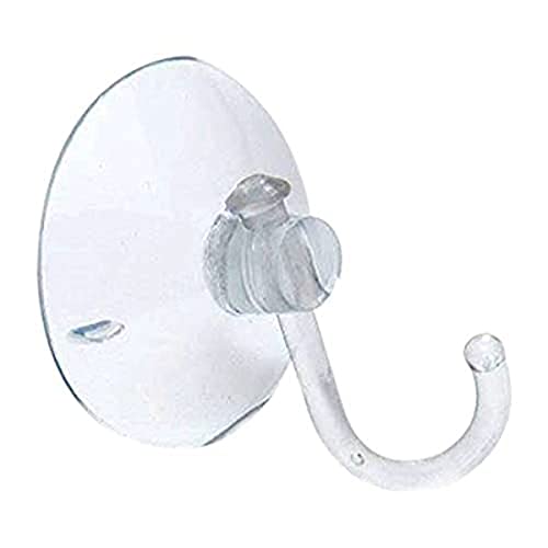 Merriway BH04114 Saughaken Transparentes Plastik 35 mm, Weiß, 6 Stück von Merriway