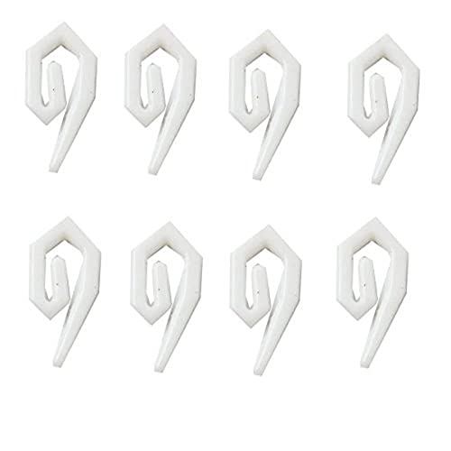 Merriway BH04577 Nylongardinenhaken, Weiß, 200 Stück von Merriway