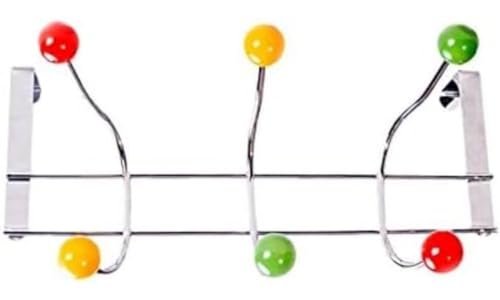 Merriway Türhänger mit bunten Perlen, glänzendem Chrom-Finish, BH04681 von Merriway