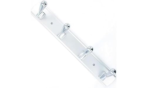 Merriway Kleiderhaken auf matter Aluminiumschiene mit glänzendem Chrom-Finish, BH04687 Merriway Kleiderhaken auf matter Aluminiumschiene mit glänzendem Chrom-Finish, BH04687 von Merriway