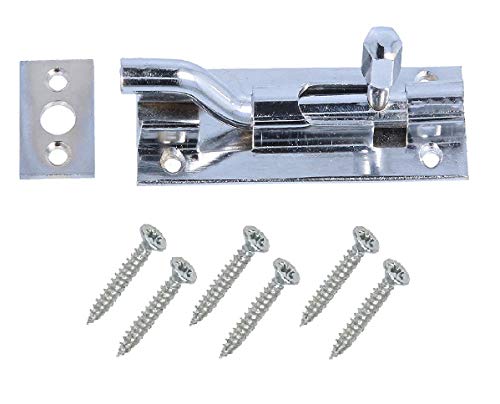 Merriway BH00777 100 mm Schwanenhals-Türbolzen, Chrom / Weiß Merriway BH00777 100 mm Schwanenhals-Türbolzen, Chrom / Weiß von Merriway