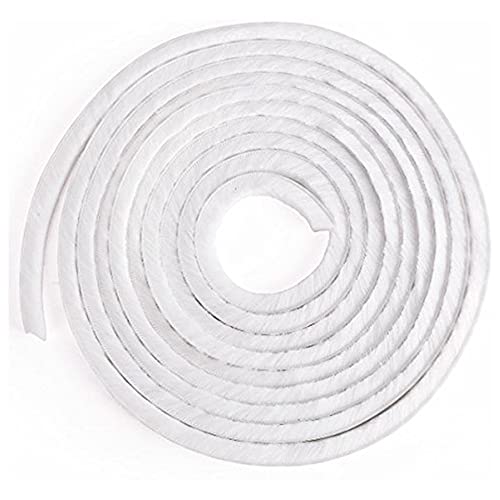 Bulk Hardware bh04951 15 mm x 5 m selbstklebend Flor Wetter Strip Wasserdicht – Weiß, weiß, BH04951 von Merriway