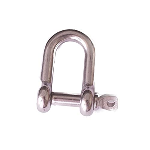 Bulk Hardware bh04991 d-shackle, 316 Marine Grade Edelstahl M5 – Silber, 2 Stück von Merriway