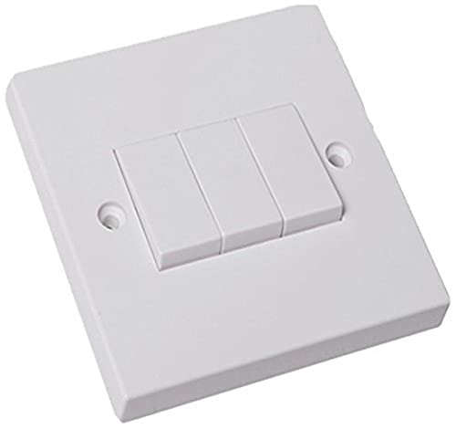 Bulk Hardware bh05899 Rocker 10 Amp Elektro Wandschalter Lichtschalter 3 2-Wege – Weiß von Merriway