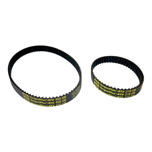 Bulktex Zahnriemen Set passend für - AL-KO Comfort 38 VLE Combi Care | 270-5M-15-450-5M-15 Vertikutierer von Bulktex