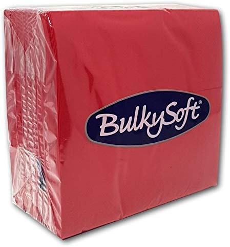 Bulky Soft 2-lagige, weiche Papierservietten 100 Rot von Sundeer