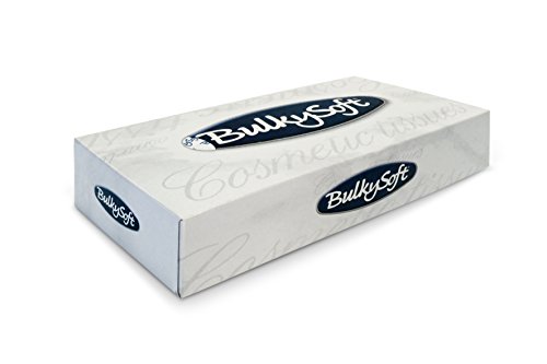 Bulky Soft BS-68100 Kosmetikboxen, 2-lagig, 100 Tücher per Box, hochweiß (100-er Pack) von Bulky Soft