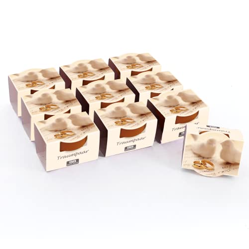 Bull & Bear 10er Set Mini Pflanzset 'Traumpaar' mit Blumensamen im Topf, 40T x 50B x 60H cm, Bunte Blumen als Anzuchtset mit Pflegeanleitung von Bull & Bear