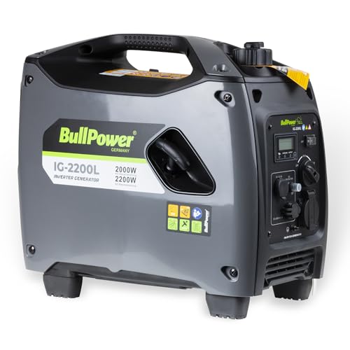 BullPower IG-2200L - 2000W Benzin Digital Inverter Generator Stromerzeuger 230V 12V 2x USB - 4-Takt - 3,4PS - LCD Display BullPower IG-2200L - 2000W Benzin Digital Inverter Generator Stromerzeuger 230V 12V 2x USB - 4-Takt - 3,4PS - LCD Display von BullPower