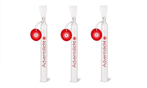 Wünschelicht Kerze 'Adventslicht' Kerzenset 3er Set Bulla Design von Bulla Design Wortlicht