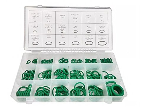 270pcs HNBR O-Ringe Set 18 Größen Sortiment Kit (metrisch & Imperial Größen) Klimaanlage Auto Automotive Fahrzeug von Bulldog Castors