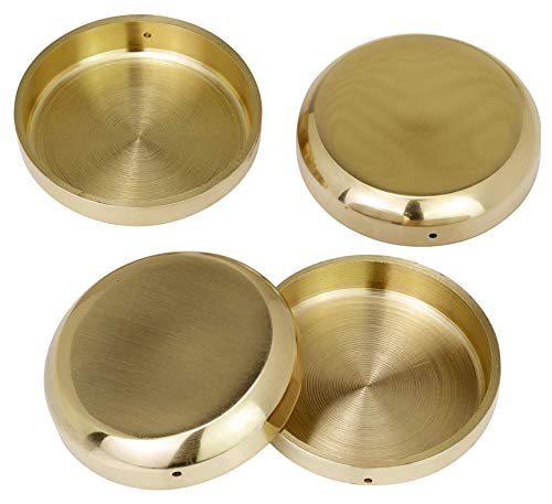 Möbeluntersetzer aus Massivem Messing (4er-Set) - Antik-Vintage Polierte Rollenbecher - Britisches Unternehmen von Bulldog Castors