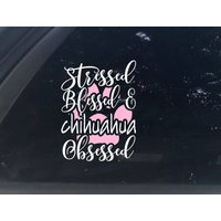 Chihuahua Mom Aufkleber, Hundeaufkleber, Ich Liebe Meinen Hund Weihnachtsgeschenk, Computer Hundebesitzer Geschenk, Tassen Aufkleber von BulldogTwinsGraphics