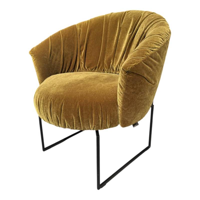 Sessel Tonic Typ 146 Stoff 15 Olivgrün Gestell Schwarz von Bullfrog