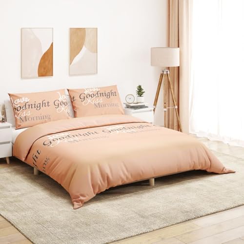 Bulliing Bettwäsche-Set Bedding Set BettwäSche-Sets Bettzeug Set Rosa 225x220 cm Baumwolle von Bulliing