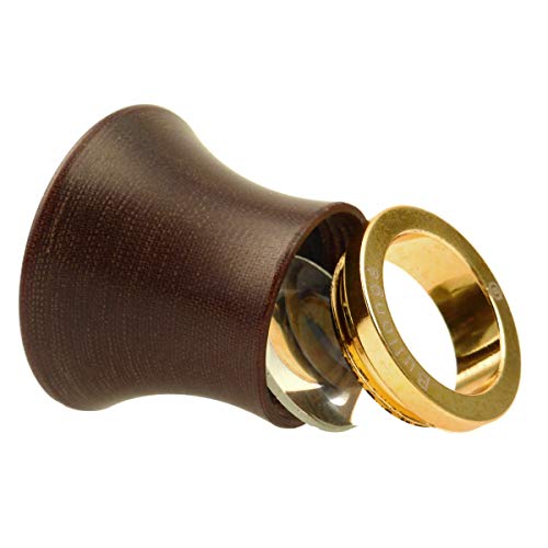 BULLONGÈ MaXXclear Z4 Augenlupe für Uhrmacher 15x - Uhrmacherlupe mit abschraubbarer Lünette von Xamic