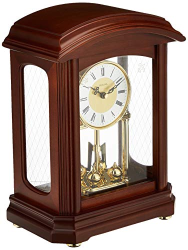 Bulova B1848 Nordale Clock, Walnut Finish von Bulova