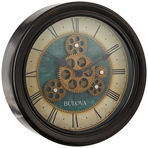 Bulova Industrial Motion Wanduhr, 12,8 cm, Schwarz von Bulova