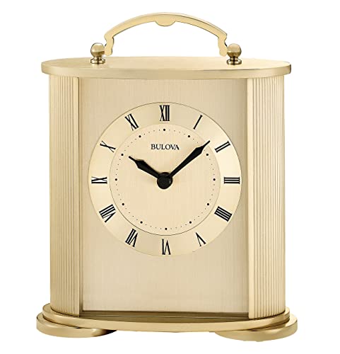 Bulova Uhren B1719 Arthur gebürstetes Gold, 16,5 cm H x 14 cm B x 5,7 cm T von Bulova