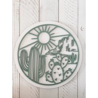 Wüste Saguaro Kaktus Wandkunst von BumbleBeeBabesStudio