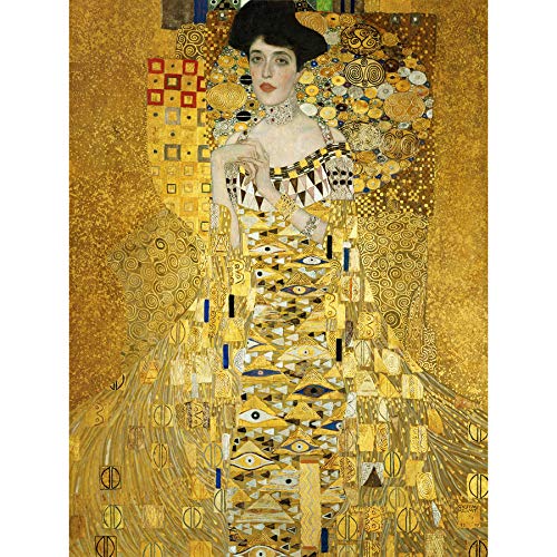 Bumblebeaver Gustav Klimt Portrait of Adele Bloch Bauer I Old Art Painting Print 12x16 inch 30x40cm Portr/ät Werbung Farbe