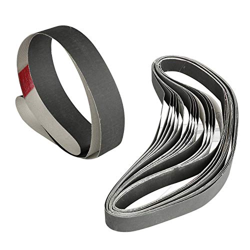 Bumdenuu 15 Stück 1 Zoll x 30 Zoll 600/800/1000 Schleifbänder Körnung Schleifen Polieren Aluminiumoxid von Bumdenuu