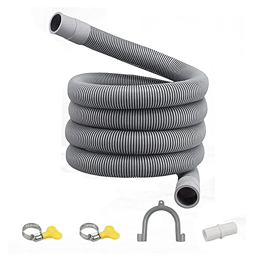 Bumdenuu Ablaufschlauch-Set, Universal-Waschmaschinenschlauch, 1 m, inklusive Schlauchanschluss und Schlauchablaufschläuchen von Bumdenuu