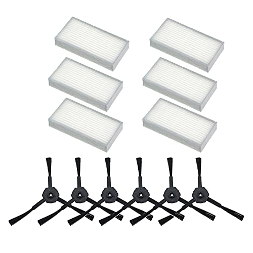 Bumdenuu Geeignet für Kehrroboter ZubehöR V3 V3S V5 V5S Pro Seiten BüRste HEPA Filter Sieb von Bumdenuu