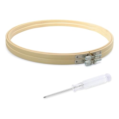 Bumiva 2 St¨¹ck 10-Stickrahmen, Runde Stickrahmen Aus, Stickrahmen Aus f¨¹r Kunsthandwerk und N?Hen von Bumiva