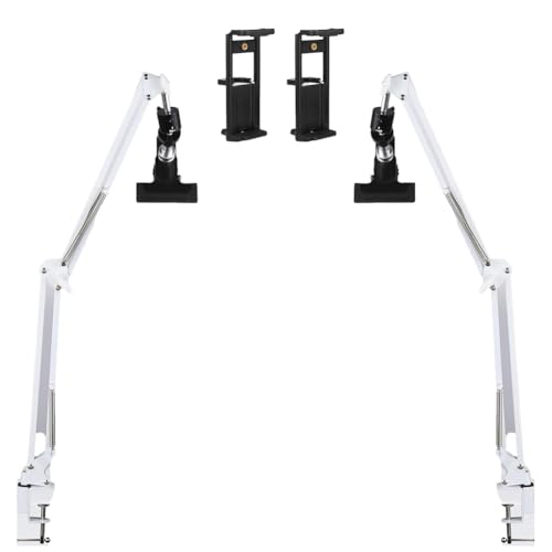 Bumiva 2-Teiliger Weißer Verstellbarer Stickrahmenständer Stickrahmen- / Tablet- / Desktop-Ständer 360° Drehbar von Bumiva