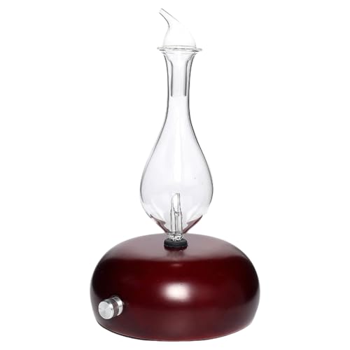 Bumiva 25ML Holzglas Automatischer Aroma-Diffusor Leiser ?therisches ?l Vernebler Luftbefeuchter f¨¹r Schlafzimmer B¨¹ro Mahagoni von Bumiva