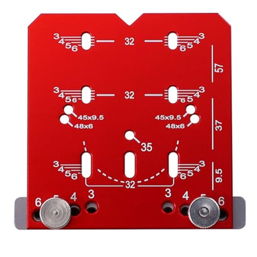 Bumiva 35mm Scharnierbohrlehre f¨¹r T¨¹r- und Schrankt¨¹ren, Verdeckte Scharnierloch-Schablonenlehre, Aluminiumlegierung Bohrf¨¹hrungslocator-Werkzeug f¨¹r Holzbearbeitung, Rot Bumiva 35mm Scharnierbohrlehre f¨¹r T¨¹r- und Schrankt¨¹ren, Verdeckte Scharnierloch-Schablonenlehre, Aluminiumlegierung Bohrf¨¹hrungslocator-Werkzeug f¨¹r Holzbearbeitung, Rot von Bumiva